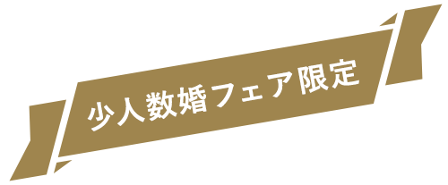 少人数婚フェア限定