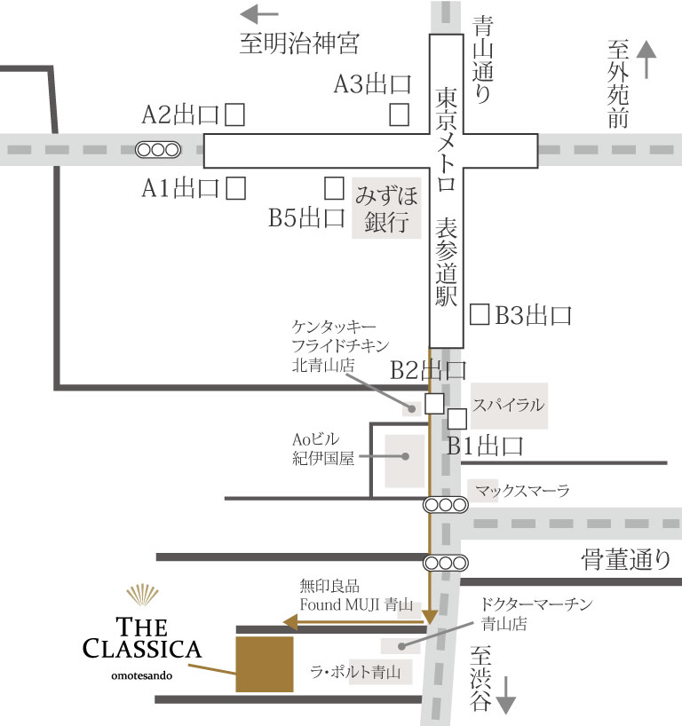 クラシカ表参道　地図