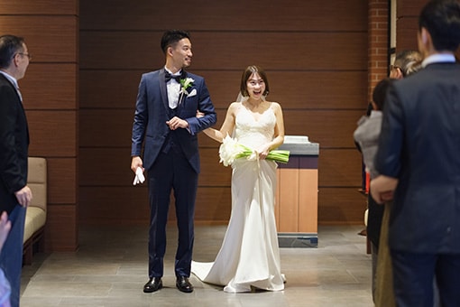 みなとみらいの景色とともに上質な非日常を愉しむ、大人の少人数ウエディング　レポート