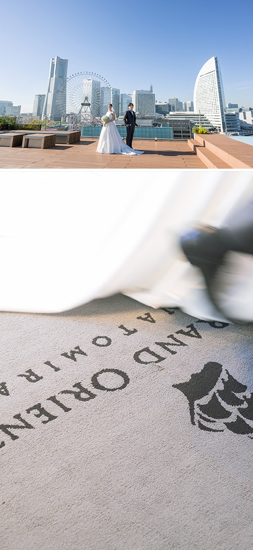 緑と海に包まれた、みなとみらいリゾートで感謝を伝える少人数ウエディング　レポート