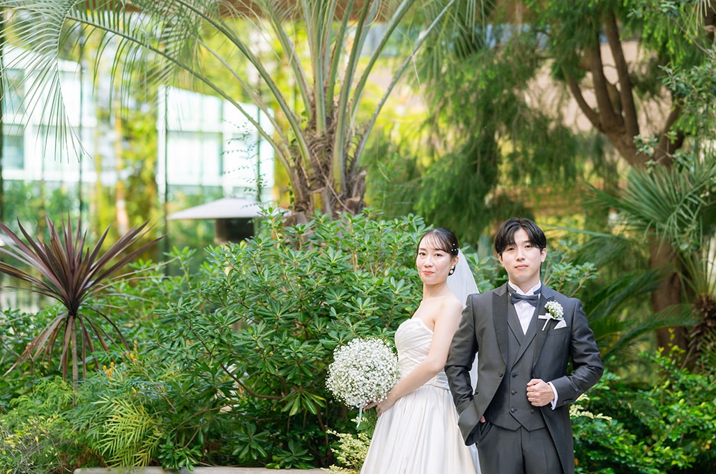 緑と海に包まれた、みなとみらいリゾートで感謝を伝える少人数ウエディング　レポート