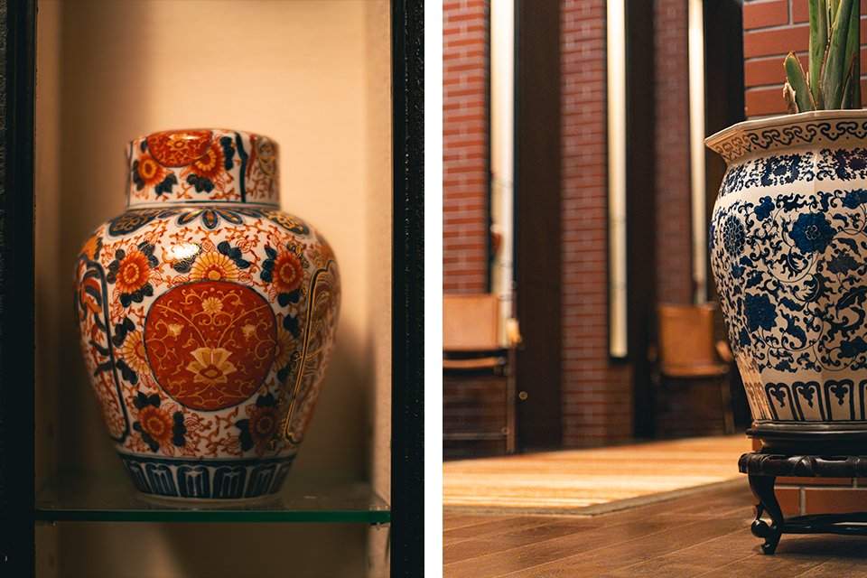 回廊の骨とう品