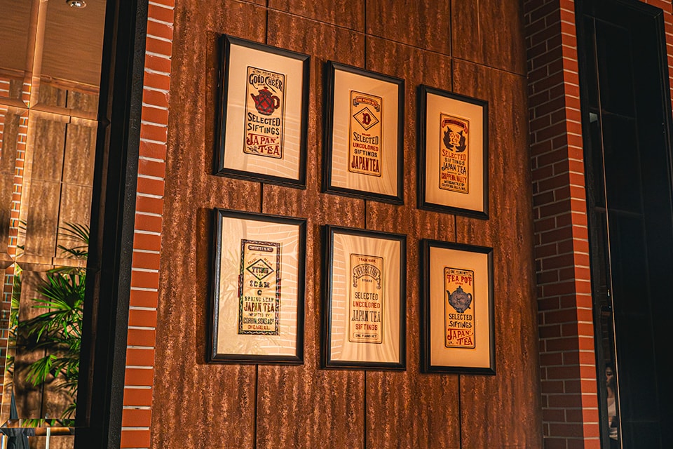 日本茶のラベル