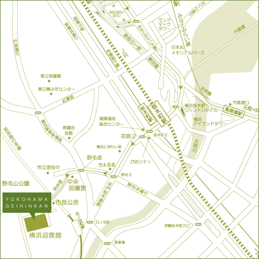 横浜迎賓館マップ