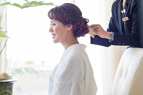 花嫁ヘア体験つき　イメージ